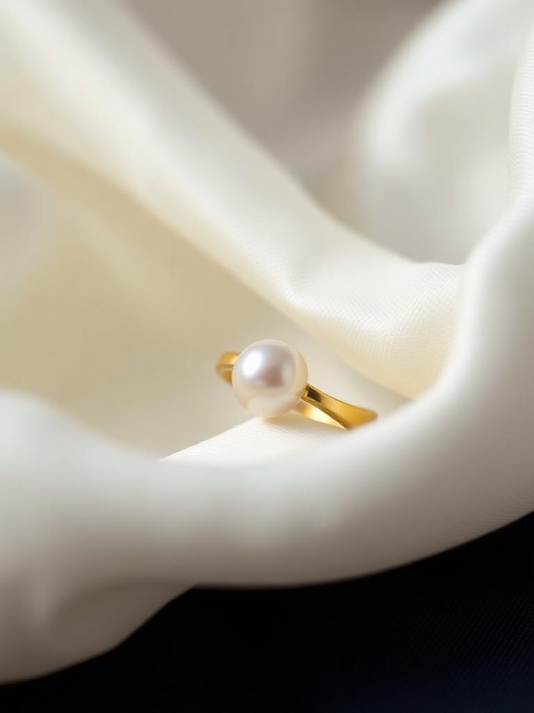 Solitaire Pearl Band